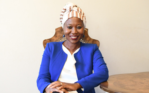 Dr. Roselyne Akombe in conversation with Ambassador Susan D. Page
